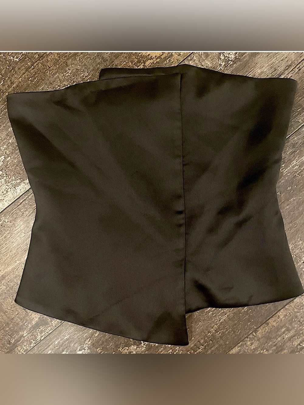 Zara Black Satin Top